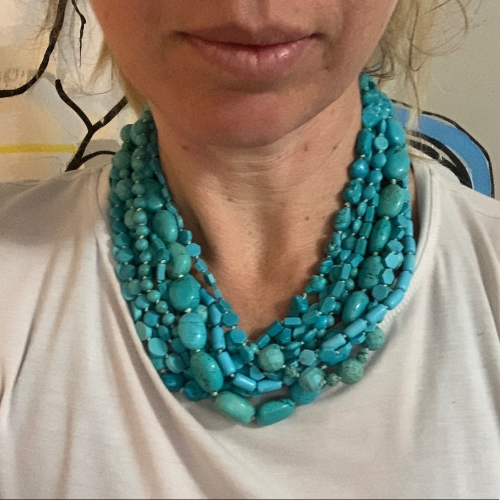 Turquoise Multi-tiered Necklace - Picture 6 of 6